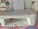 佳能（Canon）TS3480彩色喷墨无线远程打印机复印扫描一体机家庭作业学生用小型办公a4资料照片手机直接打 TS3480 灰白色【无线+远程+打印复印扫描】 套餐二：主机+黑彩可加墨+黑彩墨水4瓶 实拍图