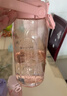 希乐（cille）儿童水杯大容量运动吸管杯男女夏季网红吸管杯tritan1.5L莲花红 实拍图