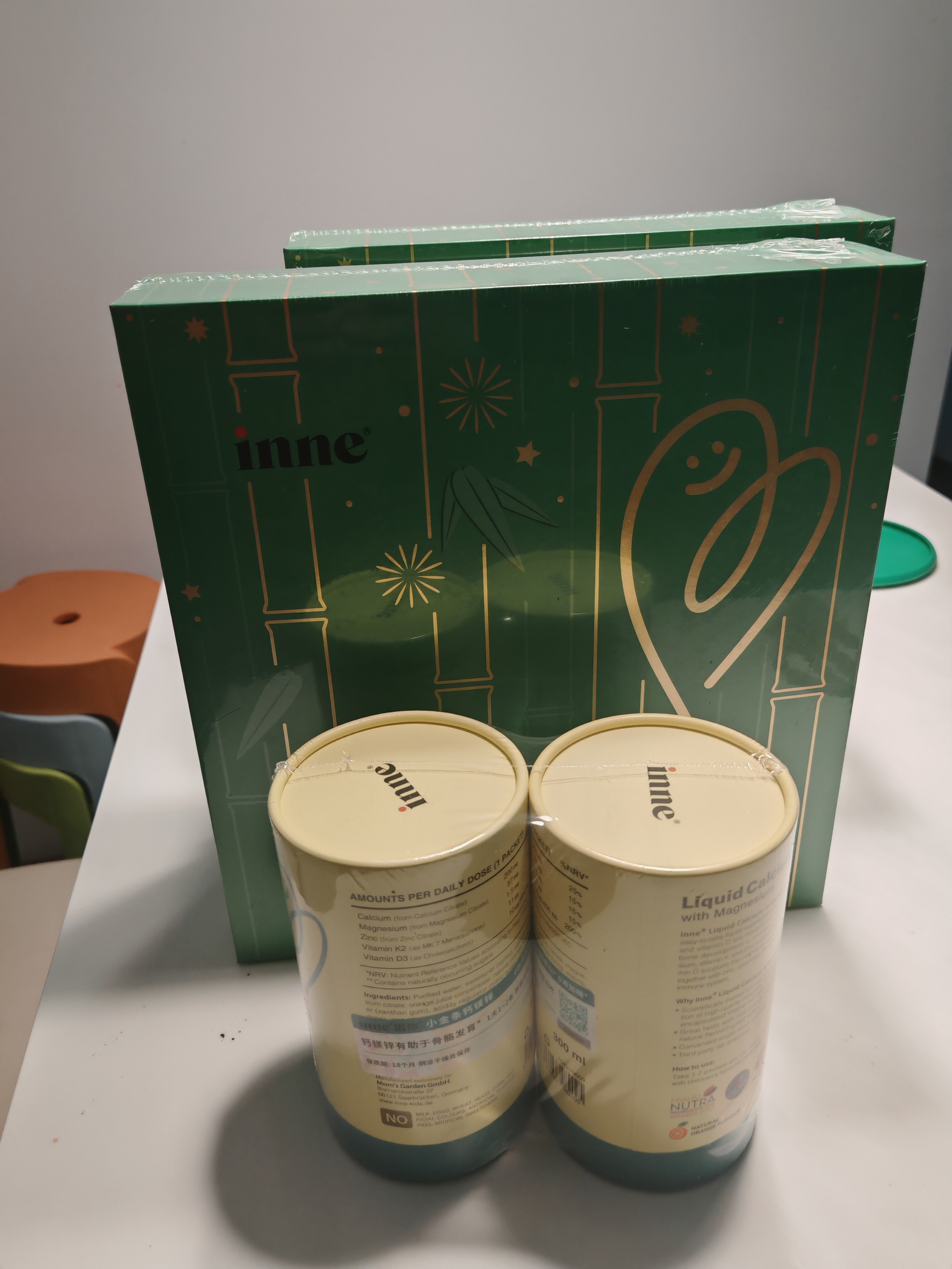 Inne因你竹节钙赖氨酸青少年6-18岁补钙儿童钙镁锌液体钙礼盒 实拍图