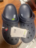 卡骆驰（CROCS）贝雅卡骆班洞洞鞋|205089 深蓝/辣椒红-4CC   45 (290mm)   实拍图