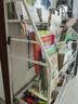 汤能优品移动书架绘本架铁艺置物架书本玩具架简易落地书柜卧室收纳架子 【活动款】90CM-5层书架+3白盒 实拍图