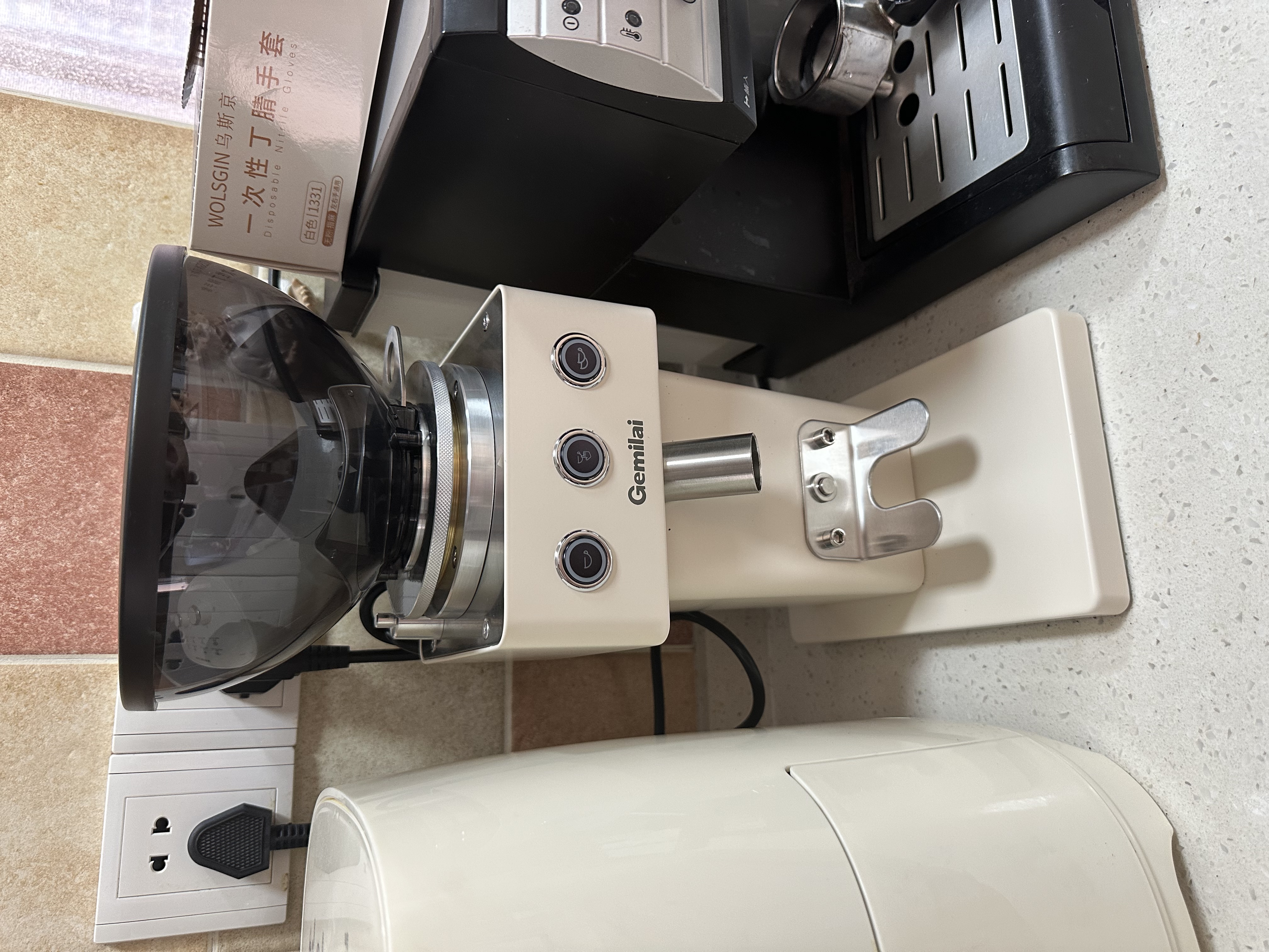 格米莱(Gemilai) 吉米方杯G9015C家用磨豆机 研磨机现磨美式意式家用电动小型小家电 实拍图