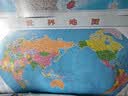 中国地图+世界地图 2026年行政区划交通图 加厚高清版 学生地理图挂图 办公室装饰客厅挂画 约1.1米*0.8米 中国+世界【无杆贴图】2026 实拍图