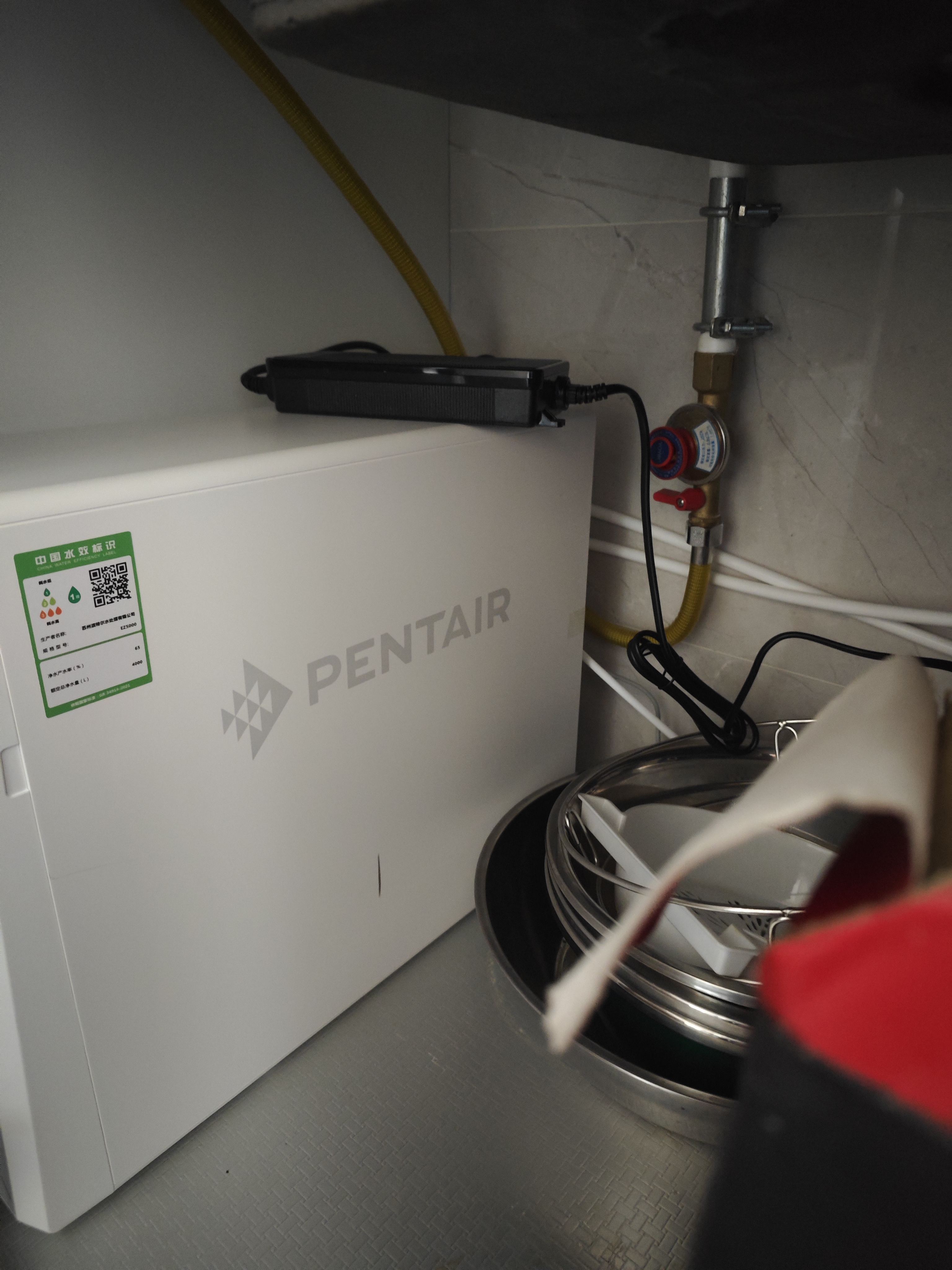 滨特尔（pentair）净水器家用净水机自来水过滤器5年RO反渗透0阻垢厨下式直饮机大流量 2.93L/min 净饮机 【热销爆款】EZ5000净水器 实拍图