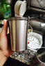 美厨（MAXCOOK）304不锈钢水杯 啤酒杯防摔果汁杯冷饮杯泡茶口杯350ml*2个MCB3765 实拍图