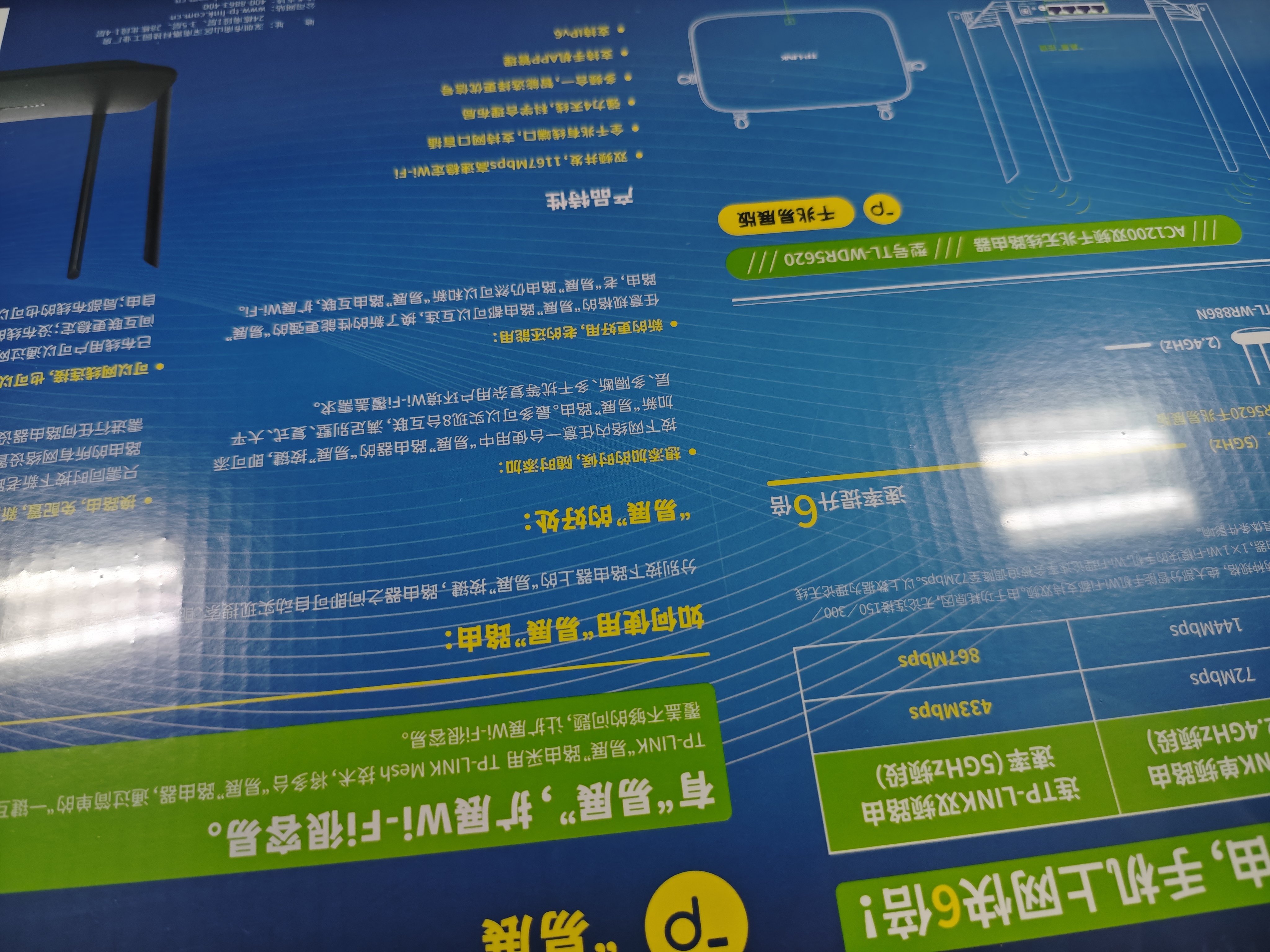 普联（TP-LINK）双千兆路由器 易展mesh分布式 AC1200无线家用穿墙 5G双频 WDR5620千兆易展版 IPv6 实拍图