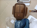 欣美雅（xinmeiya）保温饭盒可微波炉加热学生上班族带饭餐盒专用碗便当盒玻璃保鲜盒 瓷白不锈钢餐具 【学生上班族专用-可微波加热】 实拍图