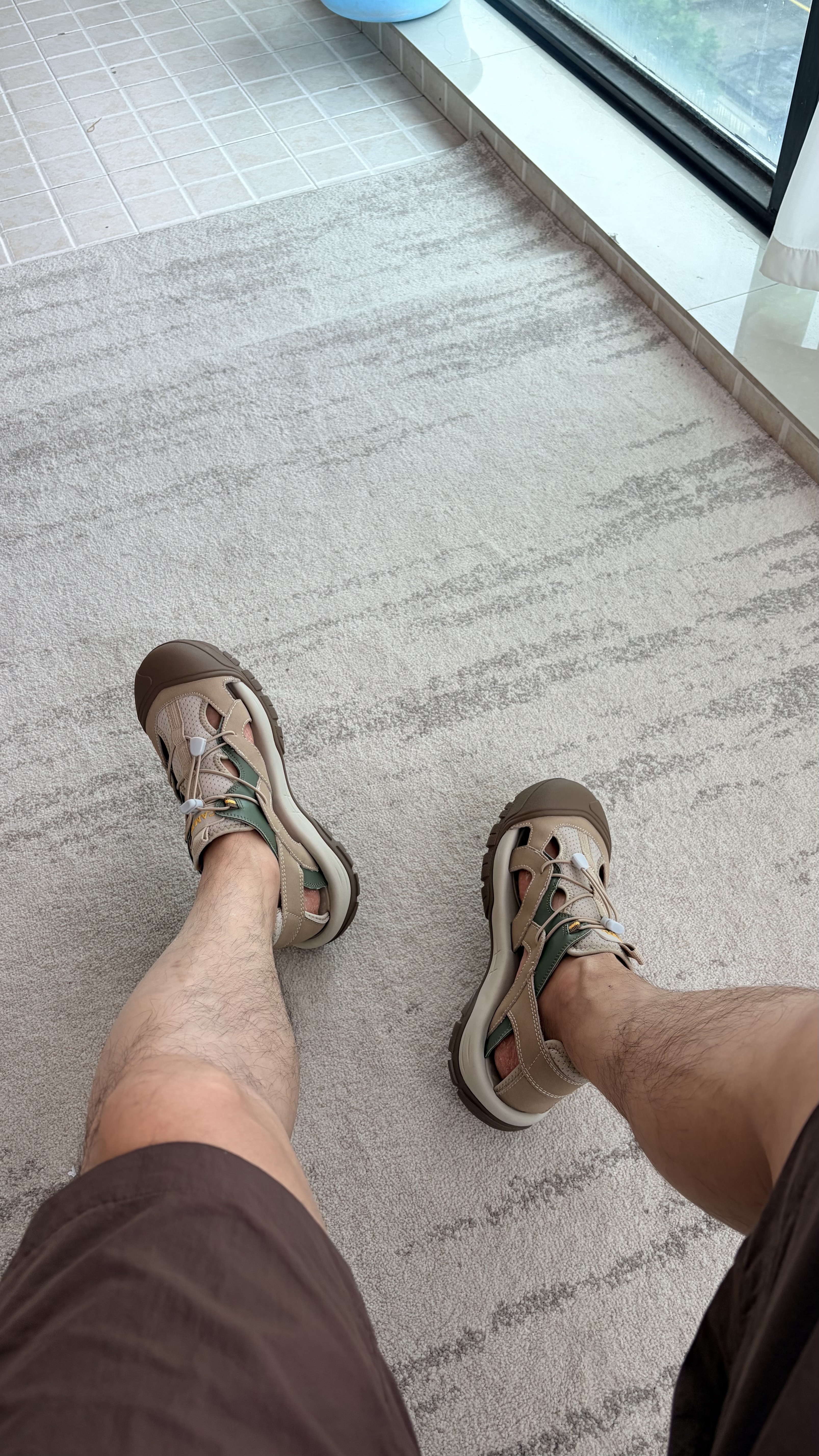 骆驼（CAMEL）凉鞋男士夏季透气新款男户外运动软底高端休闲沙滩凉鞋 G14M396625 沙色男 43 实拍图