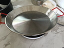 onlycook不锈钢盘子菜盘 家用小吃盘双耳盘 干锅海鲜盘电磁炉可用 28cm 实拍图