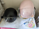 雅迪电动车新国标3C头盔 电瓶车头盔摩托车自行车头盔四季男女通用 3C简约款 黑色（赠送透明短镜片） 实拍图