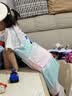 舒贝怡儿童篮球服夏季速干衣男女中大童运动短袖套装透气训练服粉110 实拍图