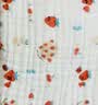 婧麒婴儿纯棉纱布浴巾新生儿六层加厚超柔吸水初生宝宝洗澡专用 鸟语花香/六层 110*110cm 实拍图