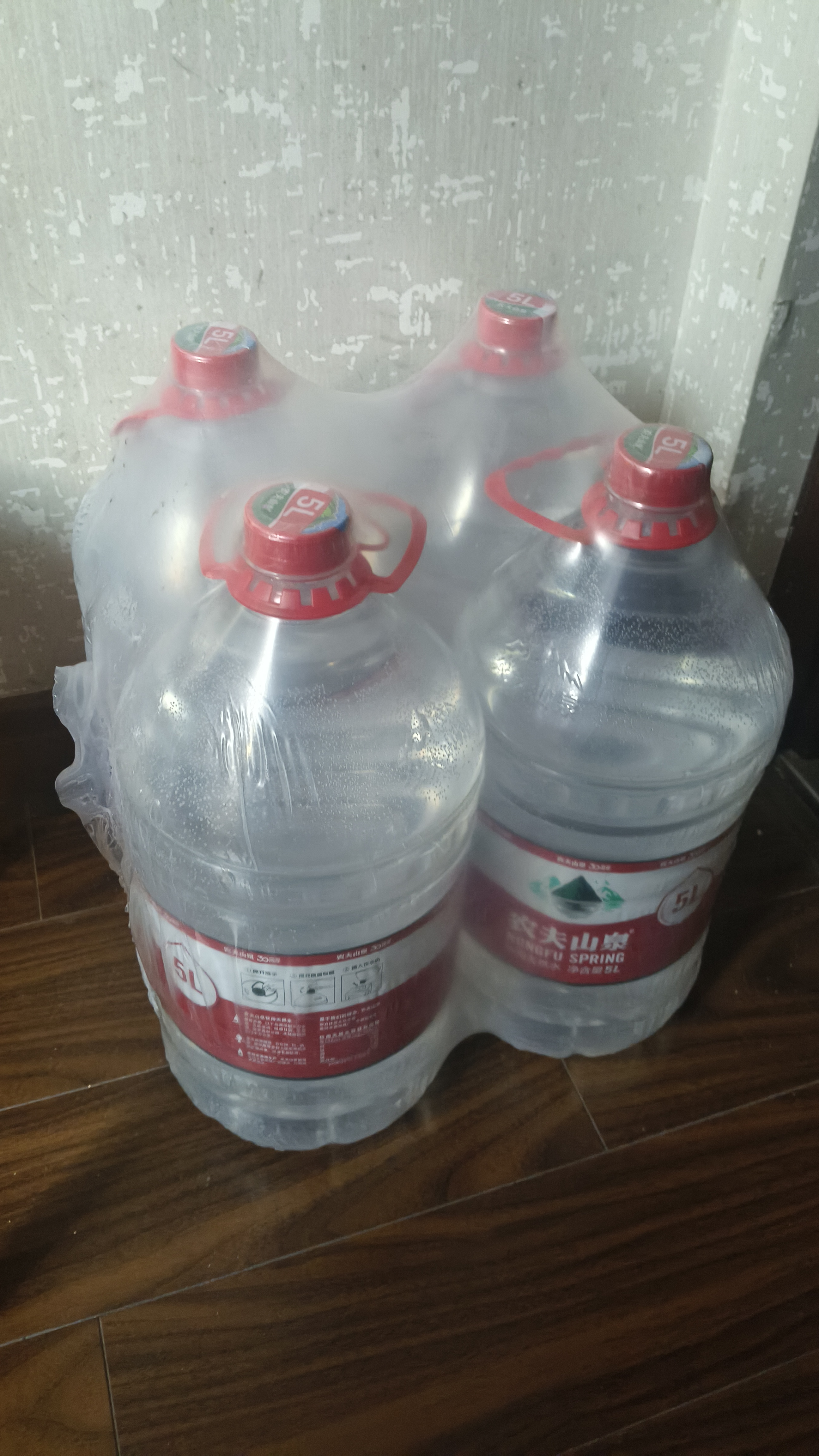 农夫山泉 饮用水 饮用天然水5L*4桶 整箱装 桶装水随机包装 实拍图