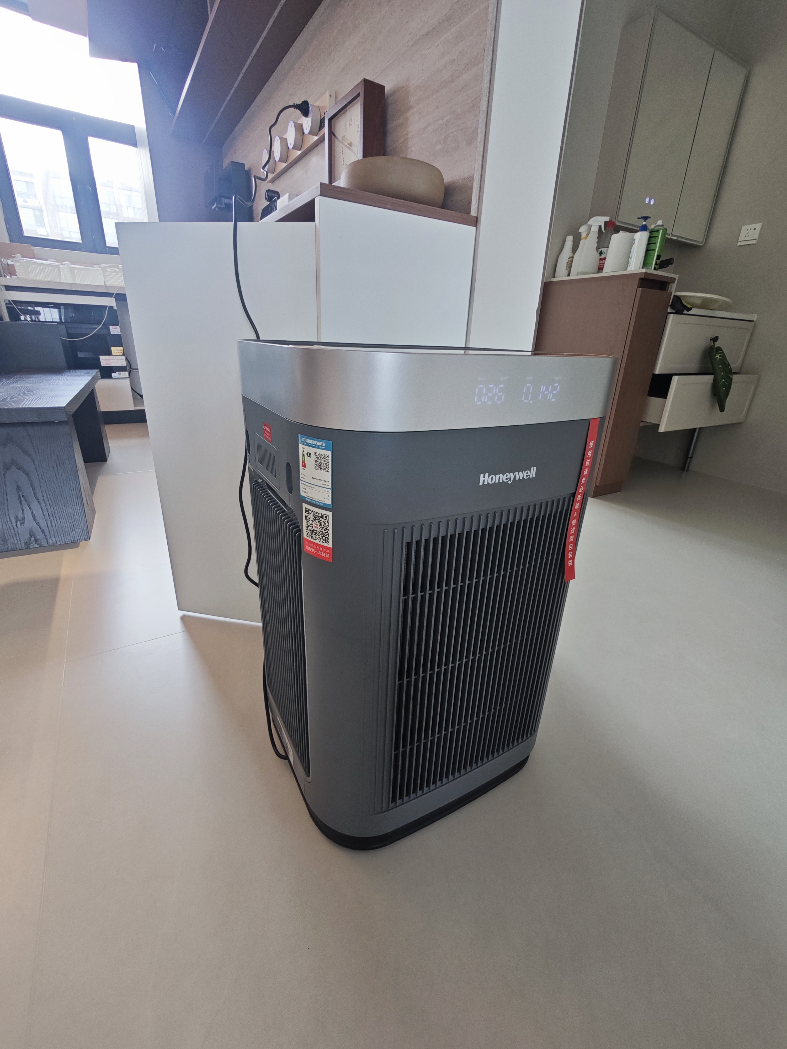 霍尼韦尔（Honeywell）空气净化器大空间除甲醛新房专用除细菌病毒异味母婴认证睡眠静音消毒净化机H-Speed pro 实拍图