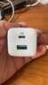 ANKER安克33W双口充电器pd快充type-c接口兼容20w30W苹果17iPhone16promax15手机华为小米usb插头 白 实拍图