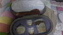 瓷牌茗茶具（cipaiming teaset）旅行茶具套装户外便携式陶瓷快客杯一壶四杯办公室功夫茶壶泡茶 白古茗1壶4杯+罐盘+棕皮包+巾夹 实拍图