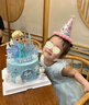 许愿一刻预定儿童生日蛋糕当天配送送女孩小孩礼物节日同城艾莎公主2磅 实拍图
