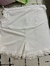 婧麒（JOYNCLEON）孕妇裤夏季薄款外穿冰丝安全裤女防走光打底裤 白色 L jyk177717 实拍图