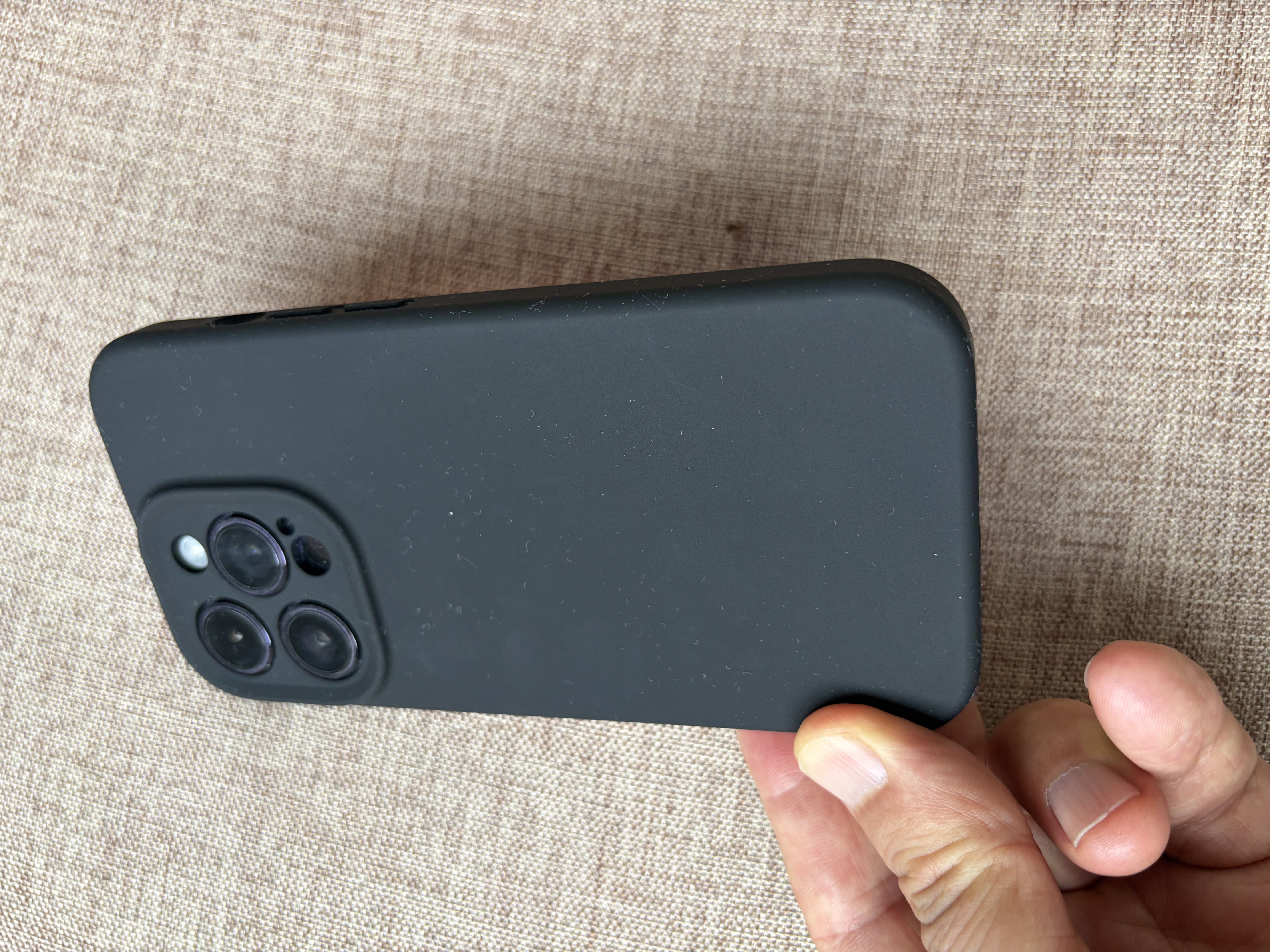第一卫DIVI【官 版 真 液 态】适用苹果14Pro手机壳iPhone14Pro保护套液态硅胶亲肤镜头全包防摔防磨男女款黑 实拍图