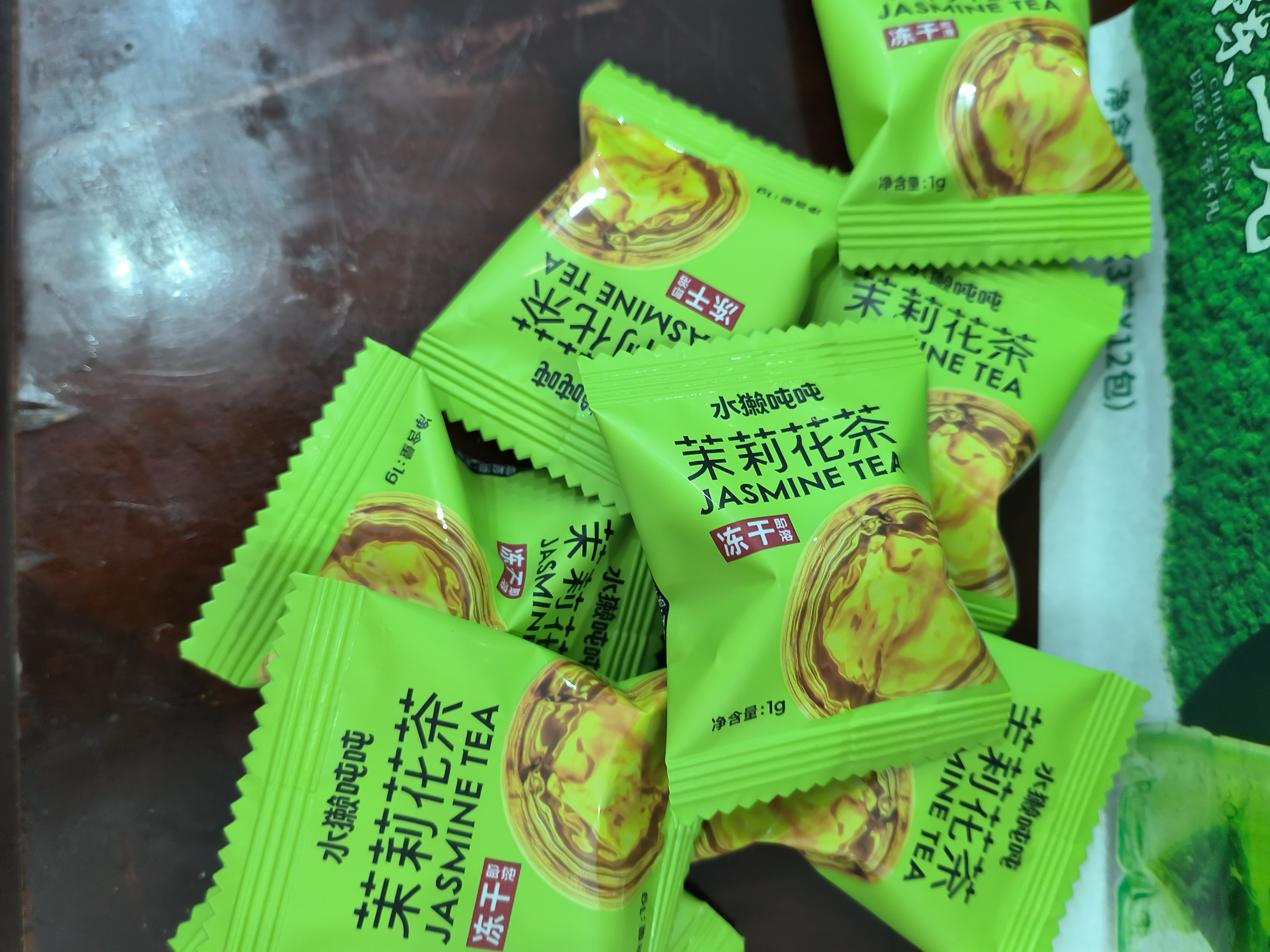 水獭吨吨茉莉花冻干手冲无糖茶8g无渣可热冲0糖0脂自制奶茶冷泡茶 实拍图