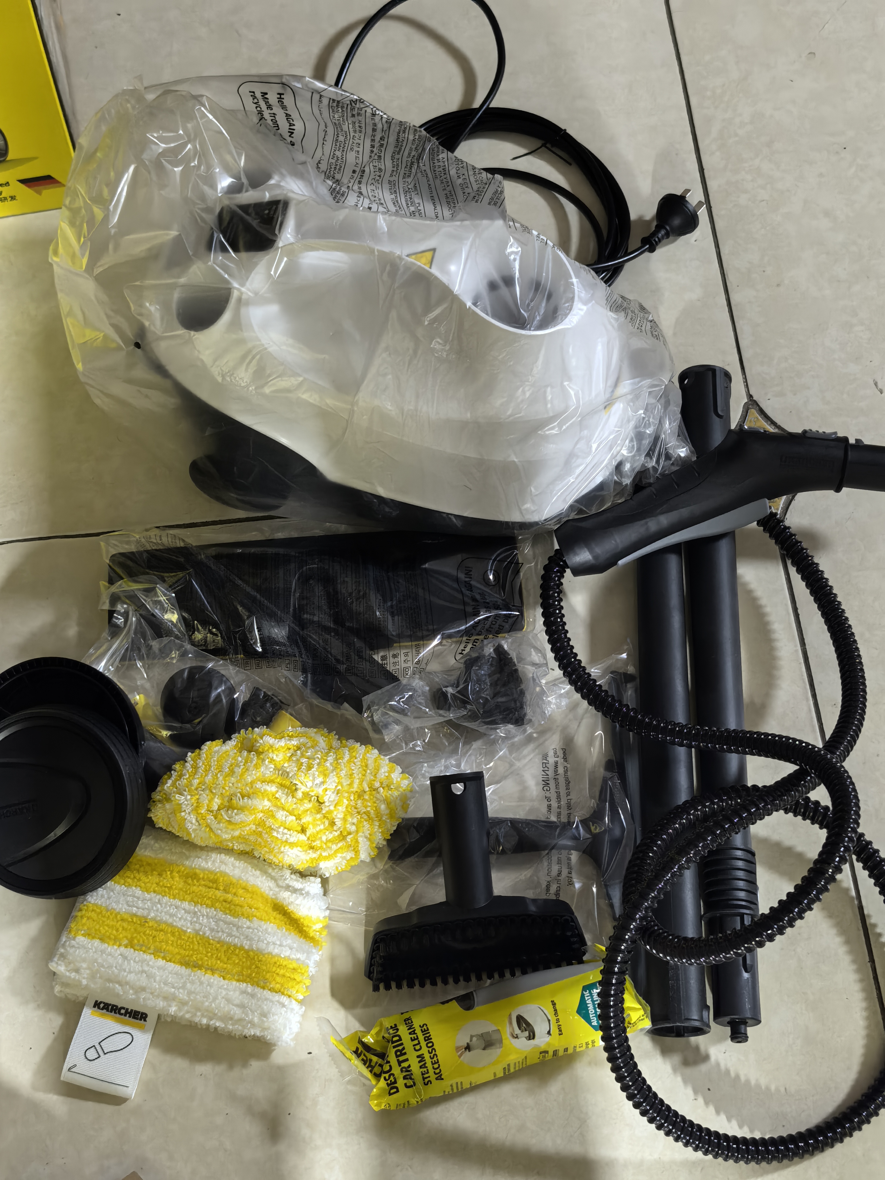 KARCHER德国卡赫 蒸汽拖把家用高压高温清洁机厨房油烟机清洗机去油污30秒速热洗地机杀菌SC3 实拍图
