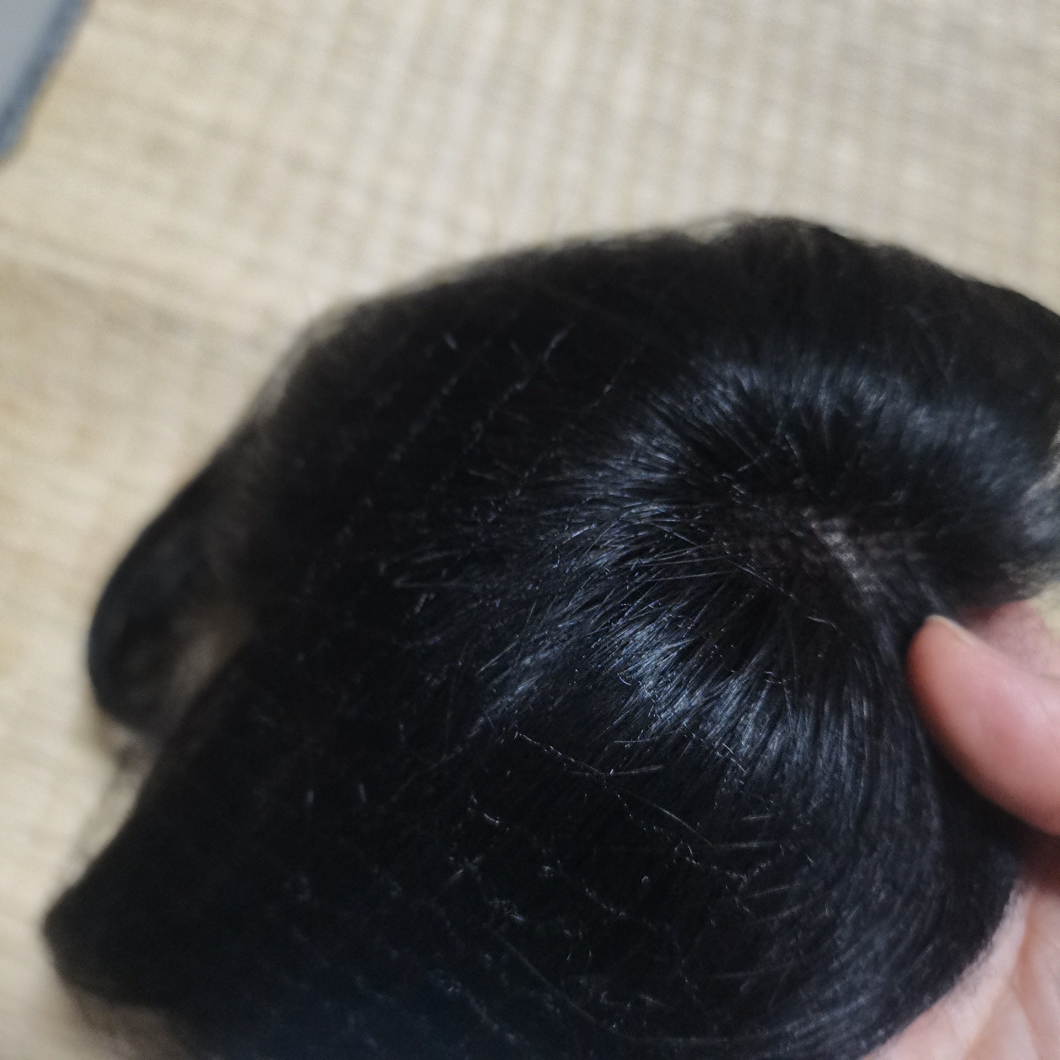 佰丝堂假发女真发全真人发丝女士中年头顶补发片遮白发刘海长发增加发量 实拍图