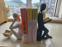 贝汉美（BHM） 轻奢简约现代书挡人物摆件玄关客厅酒柜电视柜办公室桌面装饰品 黑白一对（不含仿真书） 实拍图