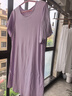 顶瓜瓜睡裙女纯棉春夏舒适短袖可外穿睡衣家居服女23337 欲晚桔 160  实拍图