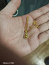 谢瑞麟（TSL）七夕礼物18k金项链白金黄金玫瑰金彩金肖邦链AF185 K黄 实拍图