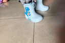 牧萌儿童雨鞋男童女童防水立体宝宝防滑耐磨卡通雨靴 浅蓝恐龙 19码 实拍图