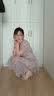 卓诗尼凉鞋女2026年夏季新款法式绝美水钻配裙子仙女风一字带露趾高跟鞋 玫瑰金色 37 实拍图