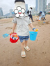 Hape(德国)宝宝大号加厚沙滩玩具挖沙玩水挖土便携折叠沙桶套装E4093 实拍图