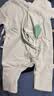 贝瑞加（Babyprints）婴儿连体衣2件装初生宝宝纯棉A类连体衣新生儿四季哈衣 绿52 实拍图