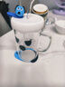 乐扣乐扣（LOCK&LOCK）卡通玻璃杯水杯家用杯子高颜值牛奶杯 布鲁狗白色- 600ml 实拍图