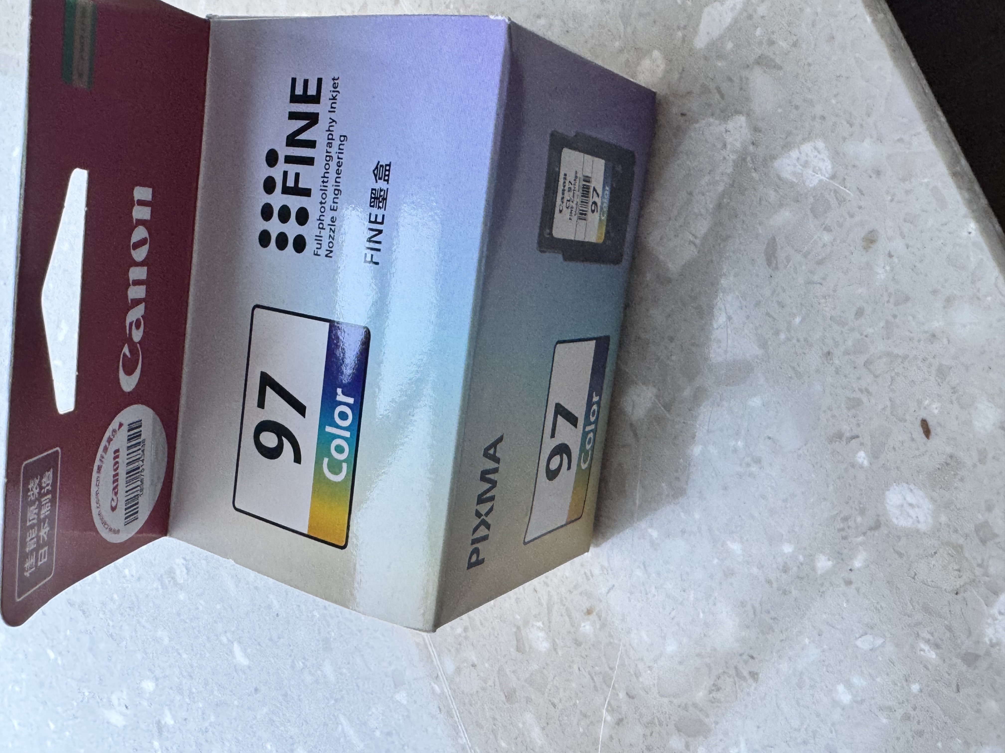 佳能（Canon）CL-97 彩色墨盒(适用E568黑·大印量套装/E568白/E568/E568R) 实拍图