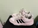 adidas ENTRAP美式校园风运动少年感复古篮球风板鞋男女阿迪达斯 白色/浅蓝/灰色   39 实拍图