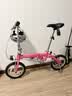 大行（DAHON） 412折叠自行车14英寸单速超轻迷你铝合金学生成人单车BYA412 粉色 实拍图