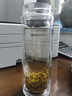 【京东物流配送】高硼硅双层玻璃杯大容量泡茶杯水杯子茶水分离杯 【双层加厚】茶杯350ml1只 实拍图