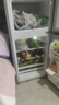 奥克斯小冰箱家用小型迷你冷藏冷冻两用出租房宿舍用节能省电寝室办公室电冰箱 【节能省电】176银色【高效保鲜 铜管速冷】56L 实拍图