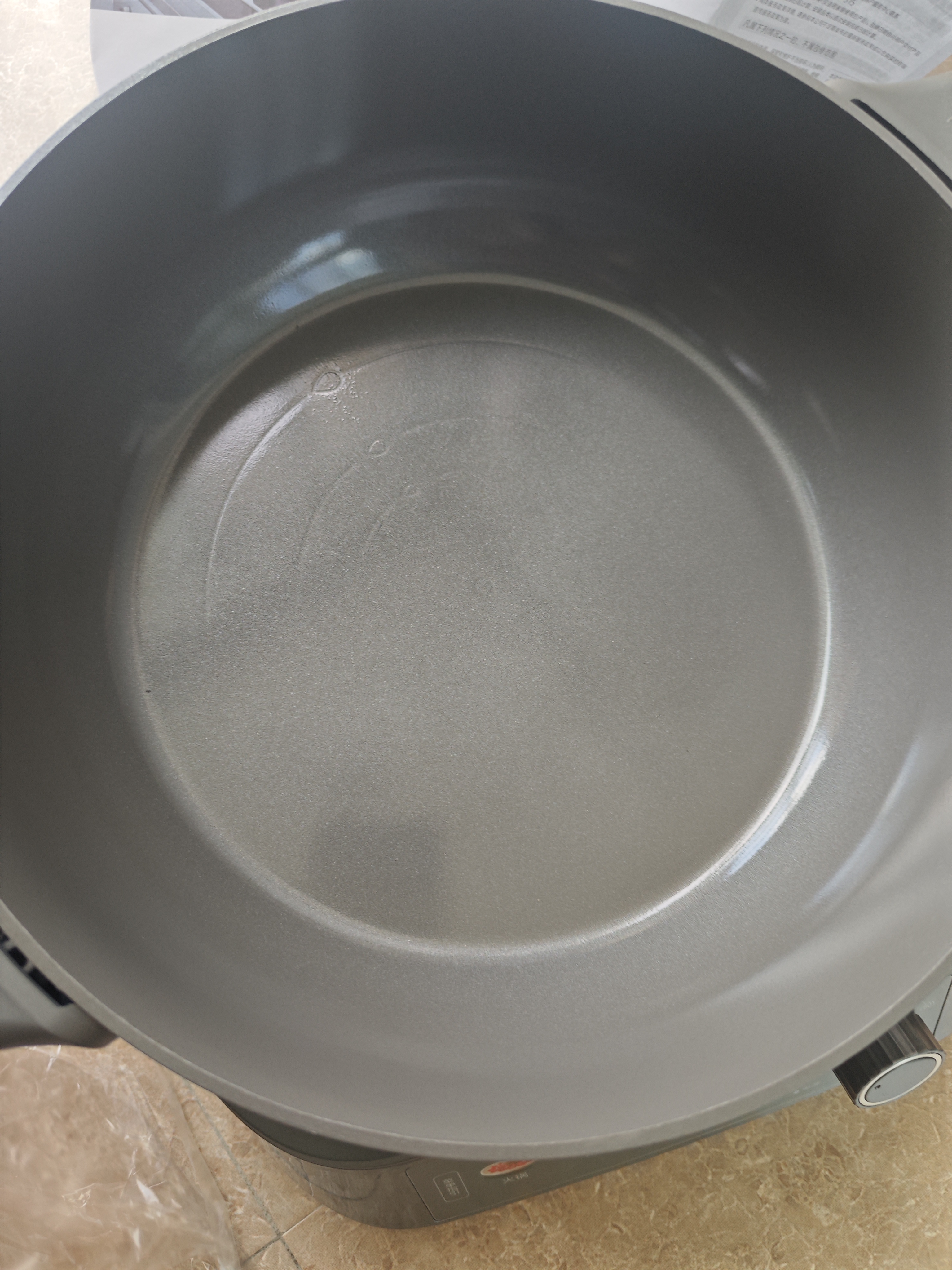 美的（Midea）钛陶电炒锅 电蒸锅 分体式电煮锅不沾多功能一体炒菜专用锅电火锅煎锅 4.3L煎饼锅HCG2818S配蒸笼 实拍图