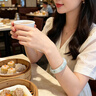 琦世魅天然a货冰种翡翠手镯飘花玉手镯女款2026新款玉镯子正品翡翠镯子 57MM圈口(真翡翠 假一赔十) 实拍图