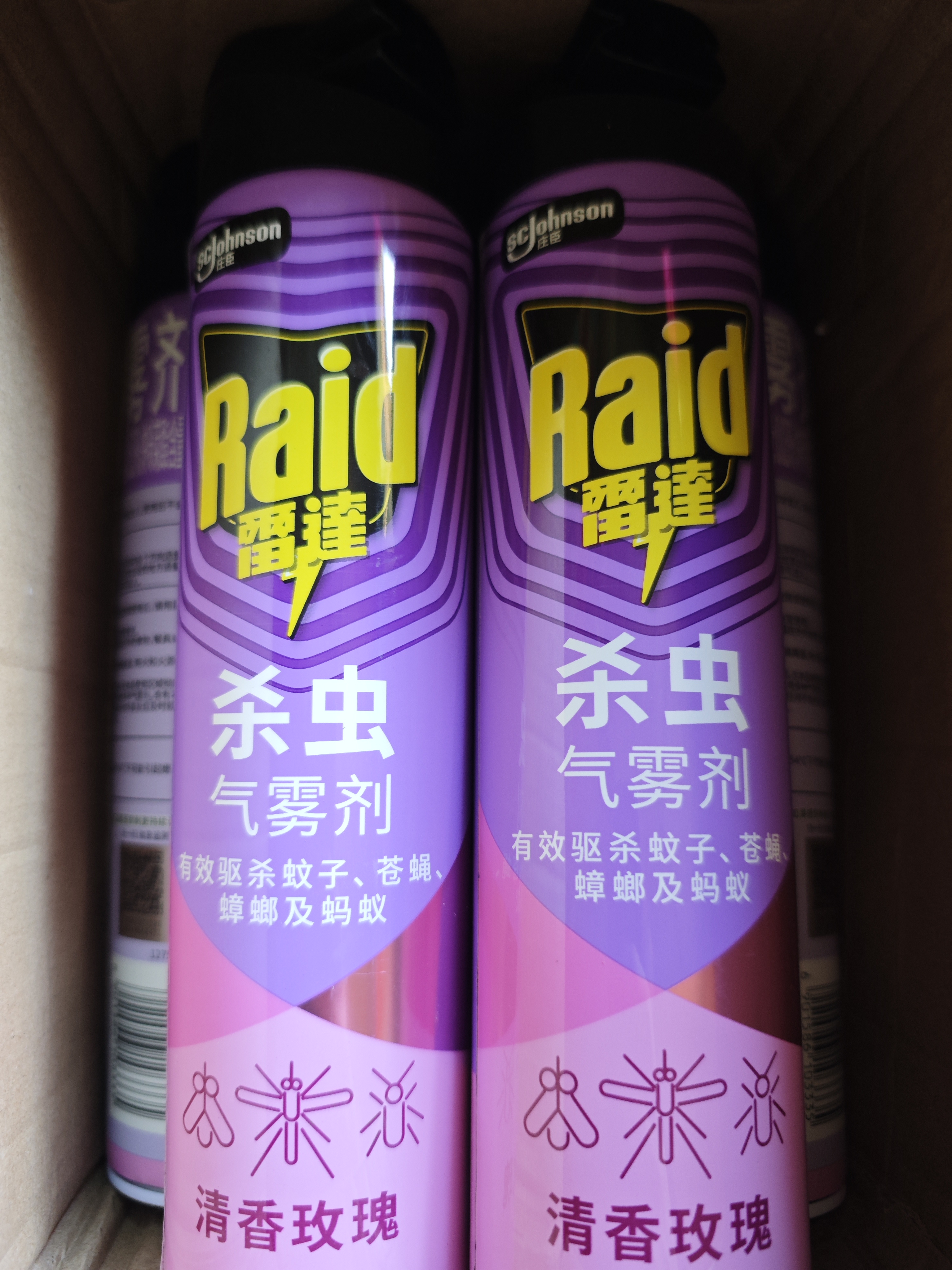 雷达（Raid）杀虫剂喷雾 600ml 清香玫瑰型 杀蟑喷雾 杀虫气雾剂 实拍图