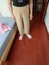优衣库全棉舒适九分裤常规款女装/休闲百搭宽松482243 486091 482243/32深米色 M 实拍图