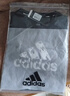 阿迪达斯（adidas）【特价清仓】夏季男女同款短袖男T恤跑步健身运动速干百搭 黑白 M 实拍图