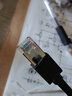 山泽超六类屏蔽万兆网线 0.5米宽带网络连接线 CAT6A类工程家用电脑双绞8芯抗干扰成品跳线黑色SF6A005 实拍图