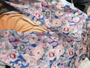 拉夏贝尔女童套装夏季新款休闲舒适两件套小女孩飞袖粉色甜美童装 夏日甜心蓝 130 建议身高121cm-130cm 实拍图