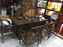 一善一品红木家具非洲鸡翅木（学名：非洲崖豆木）实木茶桌椅组合中式仿古功夫禅意茶台 1.88米茶桌+1主人椅+4圈椅 实拍图