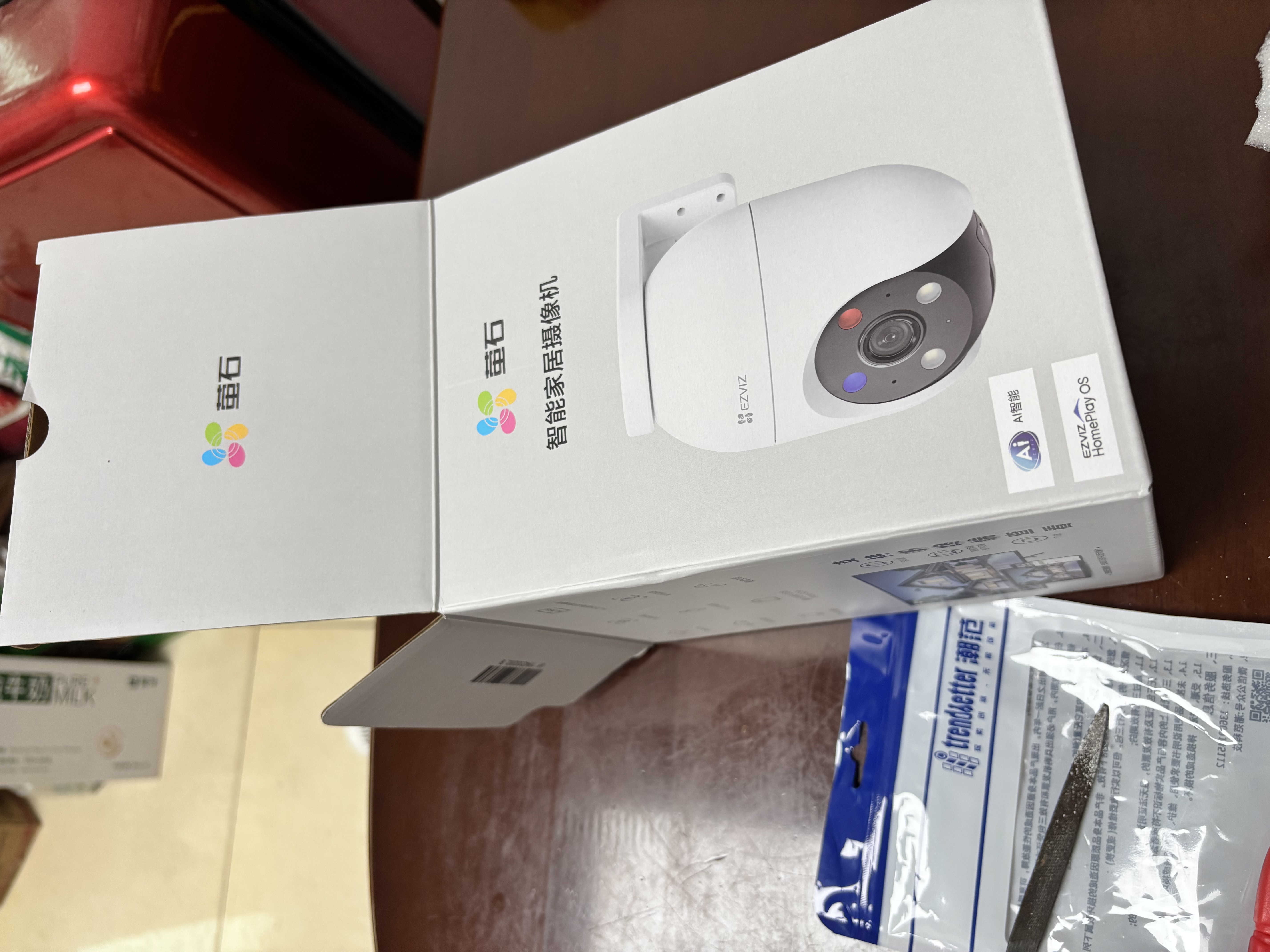 萤石C8C 800万摄像头 WiFi/4G双模版 室外双云台360° 防水防尘监控 手机远程 人形检测 全彩夜视 实拍图