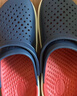 卡骆驰（CROCS）舒乐洞洞鞋沙滩鞋男鞋包头女鞋拖鞋|209964 深蓝色-410 41 /42(260mm) 实拍图