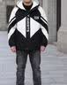 皮尔卡丹（pierre cardin）青少年夹棉外套男秋冬冲锋服2026新款男孩初中学生夹克加厚二棉服 23A10黑色  加棉 L 【适合100-120斤】 实拍图